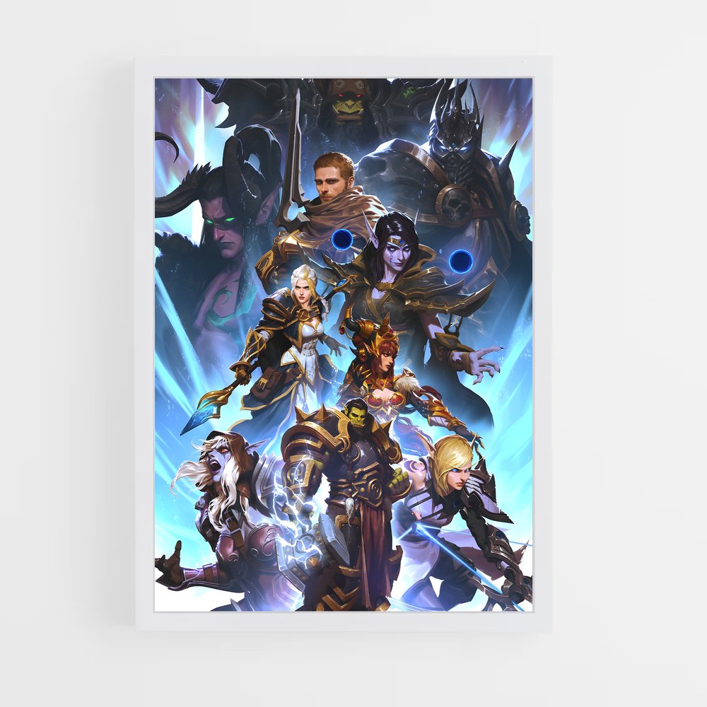 Poster L'Alliance en Guerre – affiche World of Warcraft (vue 3)